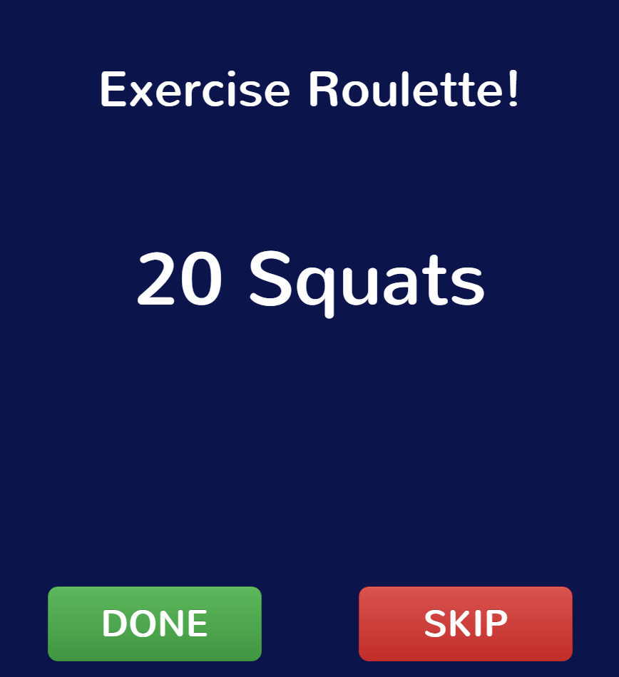 Exercise Roulette